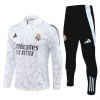Tréninkový Mikina Real Madrid Čtvrt Zip Bílá 2024-25 Tréninkový Mikina Real Madrid Čtvrt Zip Bílá 2024-25